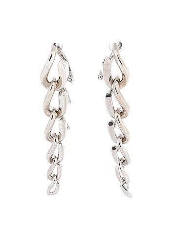 Tiffany & Co. Forge Link Dangle Earrings Sterling Silver (view 1)