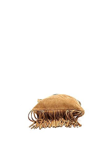 Valentino Garavani Nellcote Fringe Shoulder Bag Suede with Studded Detail Small (view 2)