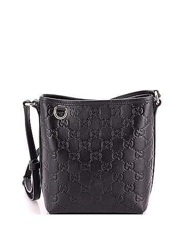 Gucci GG Emblem Bucket Bag GG Debossed Leather Nano (view 1)