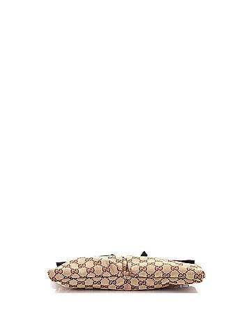 Gucci Vintage Double Belt Bag GG Canvas with Leather (view 2)