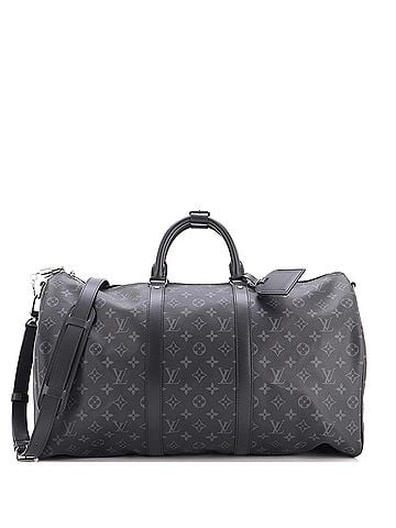 Louis Vuitton Keepall Bandouliere Bag Monogram Eclipse Canvas 50 (view 1)
