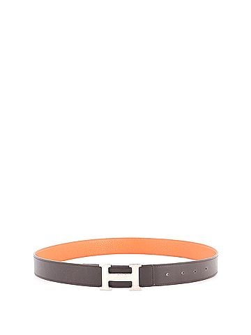 Hermès Constance Martelee H Reversible Belt Leather with Hammered Hardware Medium (view 2)