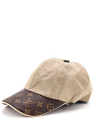 Louis Vuitton Cap Ou Pas Baseball Cap Monogram Silk and Polyester with Monogram Canvas (view 1)