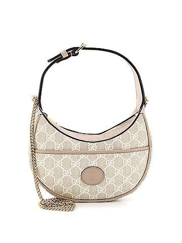 Gucci Interlocking G Patch Half Moon Hobo GG Coated Canvas Mini (view 1)