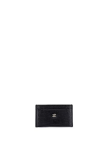 Chanel Classic Card Holder Lizard Embossed Calfskin (view 1)