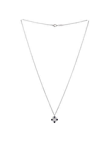 Tiffany & Co. Schlumberger Lynn Pendant Necklace Platinum with Blue Sapphires (view 2)