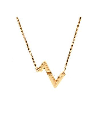 Louis Vuitton LV Volt Upside Down Pendant Necklace 18K Yellow Gold (view 1)
