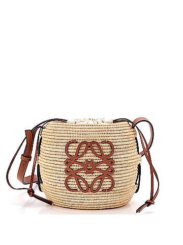 Loewe x Paula Ibiza Beehive Basket Bag Woven Raffia Small (view 1)