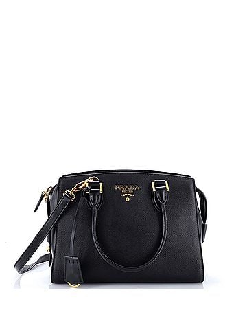 Prada Convertible Open Tote Saffiano Leather Small (view 1)
