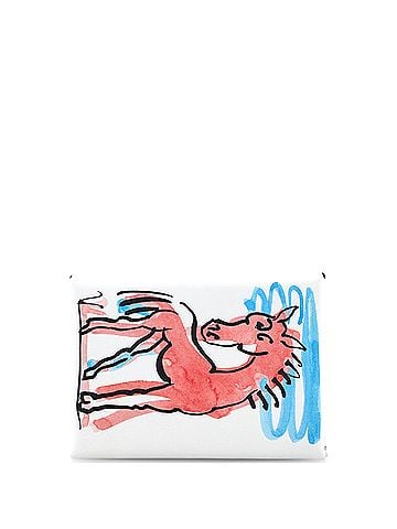 Hermès Calvi Duo Card Holder Printed Leather (view 1)