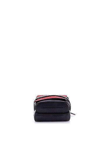 Christian Louboutin Benech Reporter Bag Crystal Embellished Satin with Leather (view 2)