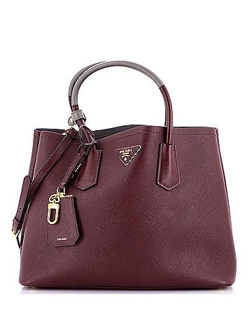 Prada Cuir Double Tote Saffiano Leather Medium (view 1)