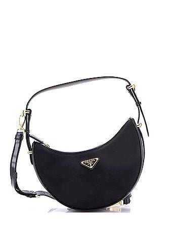 Prada Arque Half Moon Hobo Tessuto Small (view 1)