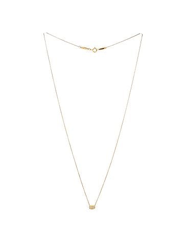 Tiffany & Co. Elsa Peretti Bean Pendant Necklace 18K Yellow Gold with Diamonds 6.5mm (view 2)