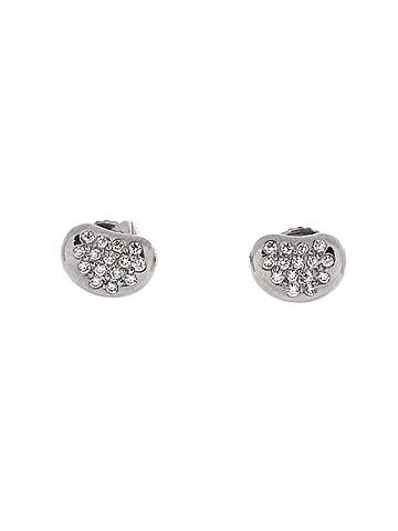 Tiffany & Co. Elsa Peretti Bean Earrings Platinum with Diamonds 9mm (view 1)