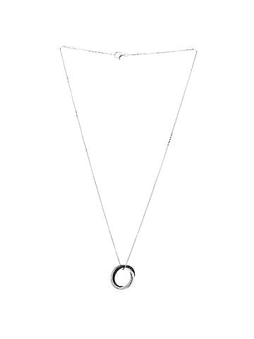 Cartier Trinity Pendant Necklace 18K White Gold with Diamonds and Ceramic Small (view 2)