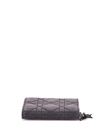 Christian Dior Ultra Matte Lady Dior Wallet Cannage Quilt Calfskin Mini (view 2)