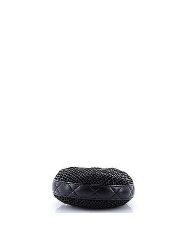 Chanel CC Hobo Pouch Bag Mesh with Quilted Leather (view 2)