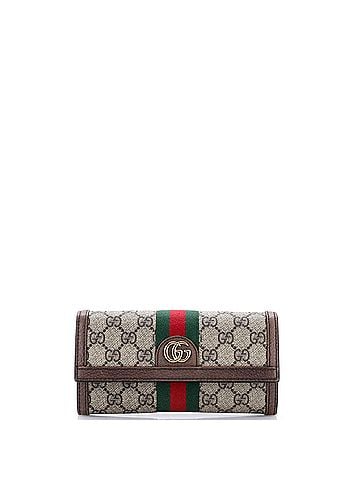 Gucci Ophidia Continental Wallet GG Coated Canvas (view 1)