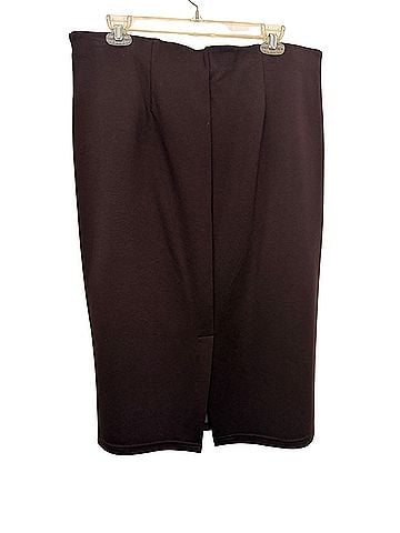 Ellen Tracy Faux Leather Skirt (view 2)
