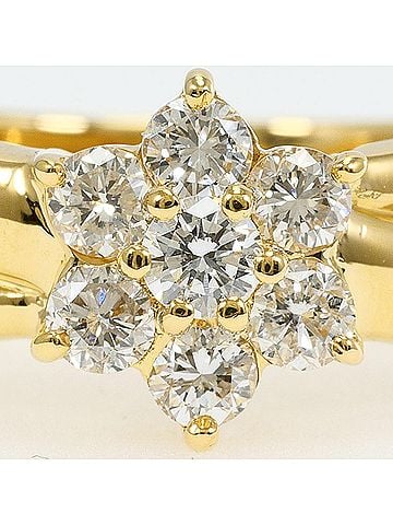 Unbranded 18K (18-karat) Yellow Gold Ring with 1 Diamond (0.51ct), Total Weight 4.9g, Jewelry (view 2)