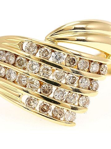 Unbranded 18K (18-karat) Yellow Gold Ring with 0.50ct Diamond, Total Weight 3.3g, Jewelry (view 2)