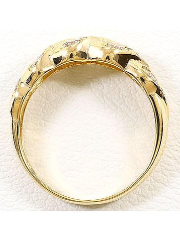Unbranded 18K (18-karat) Yellow Gold Ring, 1 Brown Diamond, 1.00ct, Total Weight 2.6g, Jewelry (view 2)