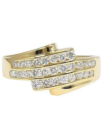 Unbranded 18K (18-karat) Yellow Gold Ring with 0.54ct Diamond, Total Weight 4.3g, Jewelry (view 1)