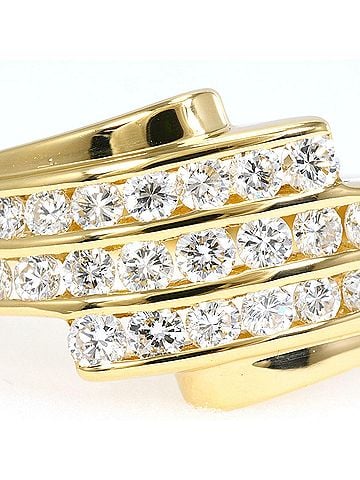 Unbranded 18K (18-karat) Yellow Gold Ring with 0.54ct Diamond, Total Weight 4.3g, Jewelry (view 2)