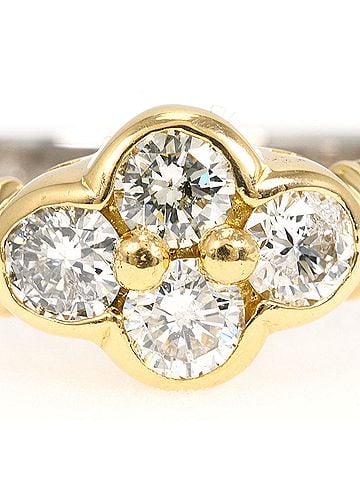 Unbranded PT900 Platinum 18K Yellow Gold Ring with 0.54ct Diamond, Total Weight 4.3g, Jewelry (view 2)