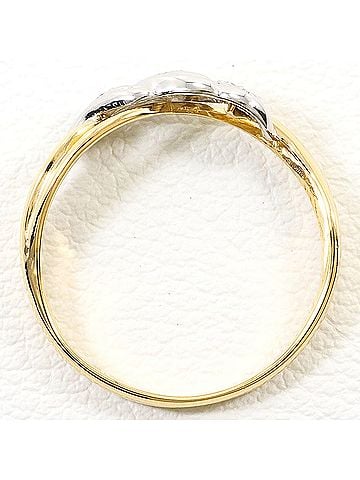 Unbranded PT900 Platinum 18K Yellow Gold Ring with 0.02ct Diamond, Total Weight 1.7g - Jewelry (view 2)