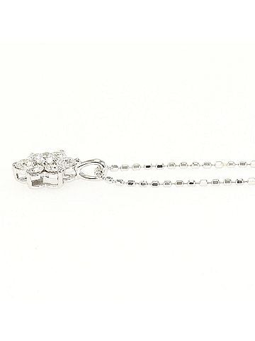Unbranded K10 10K WG White Gold Necklace with 0.30ct Diamond, Total Weight 1.3g, 40cm, Jewelry (view 2)