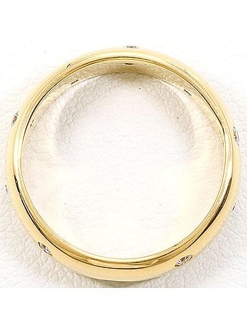 Unbranded 18K (18-karat) Yellow Gold Ring with Zirconia, Total Weight 8.2g, Jewelry (view 2)