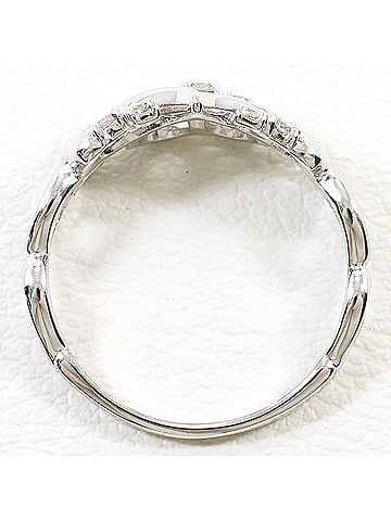 Unbranded K10 10K WG White Gold Ring with 0.15ct Diamond, Total Weight 2.2g, Jewelry (view 2)