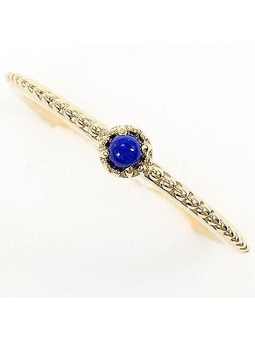 Unbranded K10 10K YG Yellow Gold Ring with Lapis Lazuli, Total Weight 0.7g, Jewelry (view 1)
