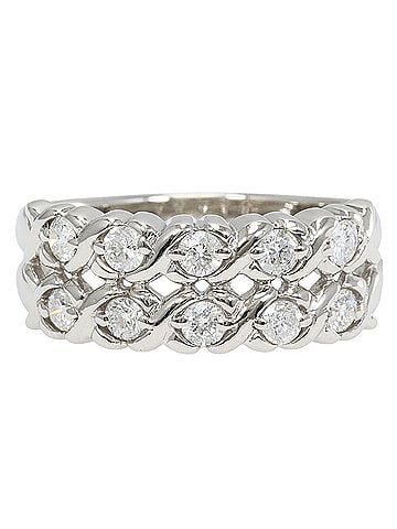 Unbranded PT900 Platinum Ring, 1 Diamond, 0.50ct, Total Weight 6.0g, Jewelry (view 1)
