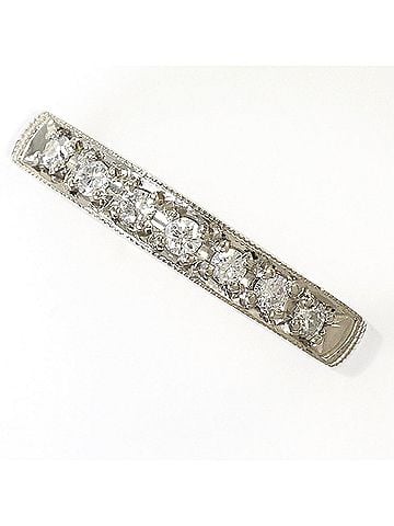 Unbranded PT900 Platinum Ring with 0.11ct Diamond, Total Weight 2.8g, Jewelry (view 1)