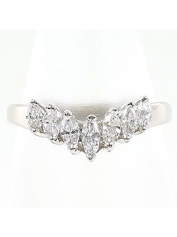 Unbranded PT900 Platinum Ring, 1 Diamond (0.39ct), Total Weight 4.0g, Jewelry (view 1)