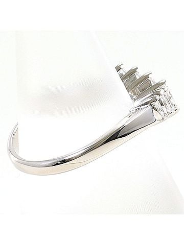 Unbranded PT900 Platinum Ring, 1 Diamond (0.39ct), Total Weight 4.0g, Jewelry (view 2)
