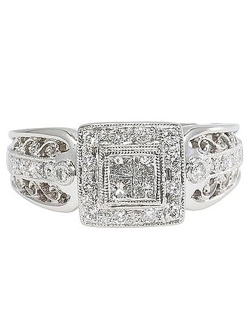 Unbranded PT900 Platinum Ring, 1 Diamond (0.50ct), Total Weight 9.2g, Jewelry (view 1)