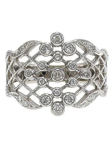 Unbranded PT900 Platinum Ring, 1 Diamond (0.30ct), Total Weight 6.4g, Jewelry (view 1)