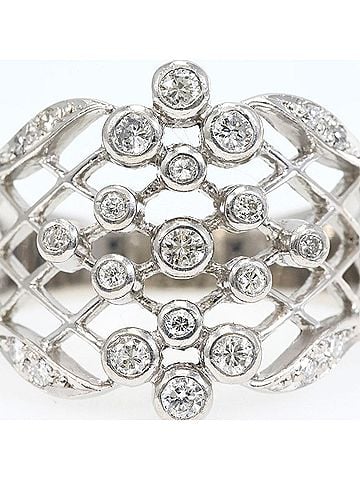 Unbranded PT900 Platinum Ring, 1 Diamond (0.30ct), Total Weight 6.4g, Jewelry (view 2)