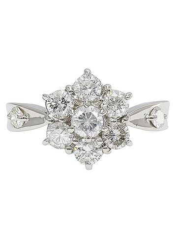 Unbranded PT850 Platinum Ring with 1.02ct Diamond, Total Weight 5.3g, Jewelry (view 1)