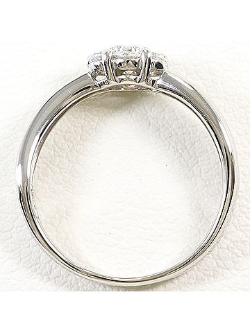 Unbranded PT900 Platinum Ring, 1 Diamond (0.44ct), Total Weight 4.4g, Jewelry (view 2)