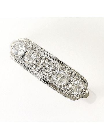 Unbranded PT900 Platinum Ring with 0.35ct Diamond, Total Weight 3.7g, Jewelry (view 1)