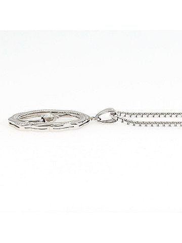 Unbranded Pm Platinum PT850 Necklace with Diamond (carat weight not stamped), Total Weight 7.9g, 50cm, Jewelry (view 2)