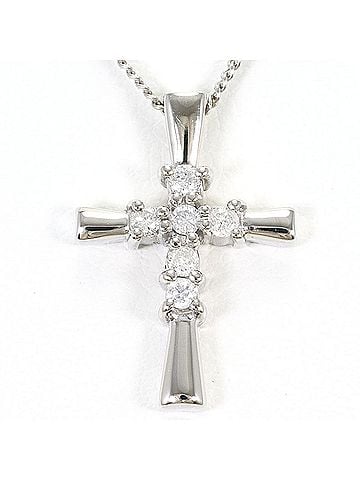 Unbranded PT900 Platinum / PT850 Necklace with 0.10ct Diamond, Total Weight 3.1g, 40cm Length, Jewelry (view 1)