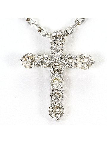 Unbranded PT900 Platinum Necklace with 0.30ct Diamond, Total Weight 2.8g, 40cm, Jewelry (view 1)