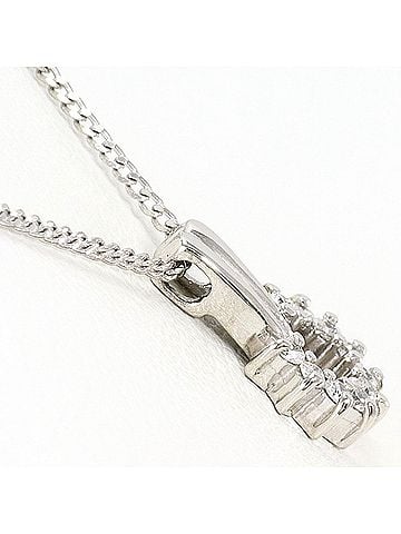 Unbranded PT850 Platinum Necklace with 0.06ct Diamond, Total Weight 2.3g, 40cm, Jewelry (view 2)