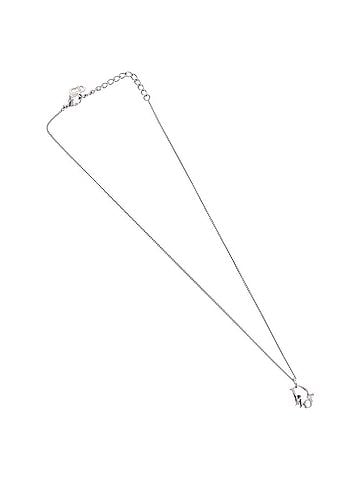 Dior Vintage Logo Pendant Metal Silver Metal Necklace Jewelry (view 1)